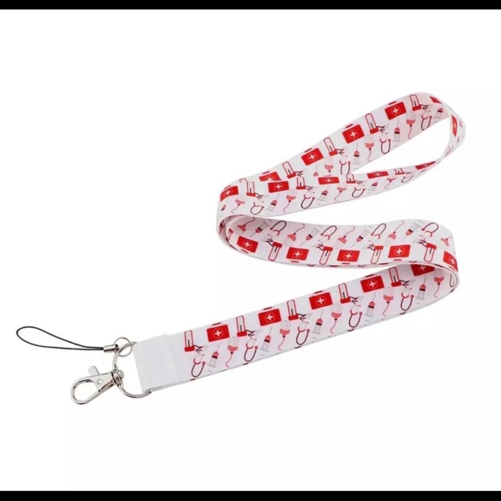 Doctor Blood Phlebotomist Nurse Surgeon Badge Reel ID Holder Keychain  Landyard